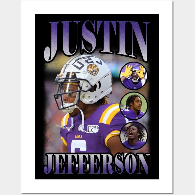 BOOTLEG JUSTIN JEFFERSON Wall Art by hackercyberattackactivity